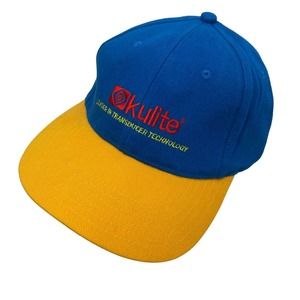 Kulite Hat Cap Blue Yellow Red Leader In Transducer Technology Adjustable